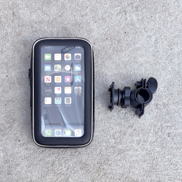 Husa telefon rezistenta cu suport pe ghidon la motocicleta / trotineta / bicicleta, NYTRO K7, Negru 