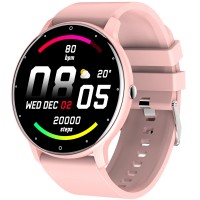 Ceas smartwatch ZL02D, Monitorizare somn miscare sanatate, Touchsceen, Notificari, Bluetooth, IP67, Pink