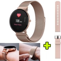 Ceas smartwatch SB-320, Bluetooth, Autonomie pana la 10 zile, IP67 + Curea Silicon