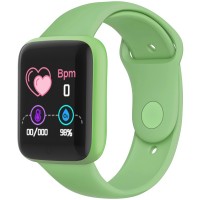 Ceas smartwatch L18, Bluetooth, Pedometru, Monitorizare Somn si Activitati, Notificari, Green