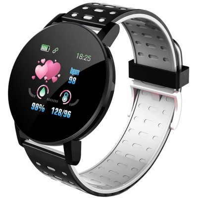 Ceas smartwatch P119 Plus, Bluetooth, Monitorizare Fitness Activitati Sanatate Puls Oxigen, Notificari, Grey