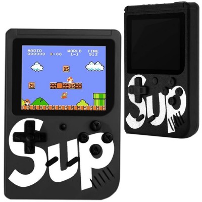 Mini consola portabila Gamebox Sup Plus, AV, 1000mAh, 400 jocuri, Black