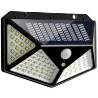 Lampa solara LS100, 100 LED-uri COB, Senzor Miscare si Lumina, IP65