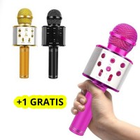 Microfon Karaoke Pro 5 Kids, Boxa Bluetooth, Functie Ecou si Schimbare Voce + 1 GRATIS