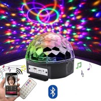 Proiector rotativ luminos disco NYTRO RGB, Boxa Bluetooth, Redare USB / SD + Telecomanda