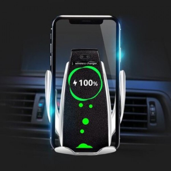 Suport auto smart NYTRO S5, Incarcare Wireless, Automat cu Senzor, Prindere pe Ventilatie 