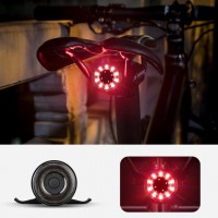 Stop LED Bicicleta, 5 Moduri Lumini, Reincarcabil, Compatibilitate Universala