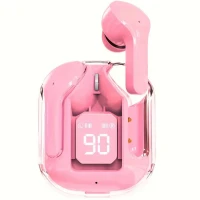 Casti audio wireless TWS UltraPods Max Clear, Bluetooth 5.3, Afisaj Baterie, Bass, Fast Charging, USB-C, Roz Casti audio wireless TWS UltraPods Max Clear, Bluetooth 5.3, Afisaj Baterie, Bass, Fast Charging, USB-C, Roz