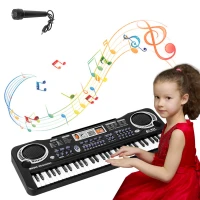 Orga electronica pentru copii NYTRO MQ-6 Piano, 61 de clape, 10 ritmuri si 8 efecte + Microfon
